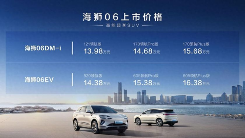 高能超享SUV！比亚迪海狮06长沙区域上市13.98万起售