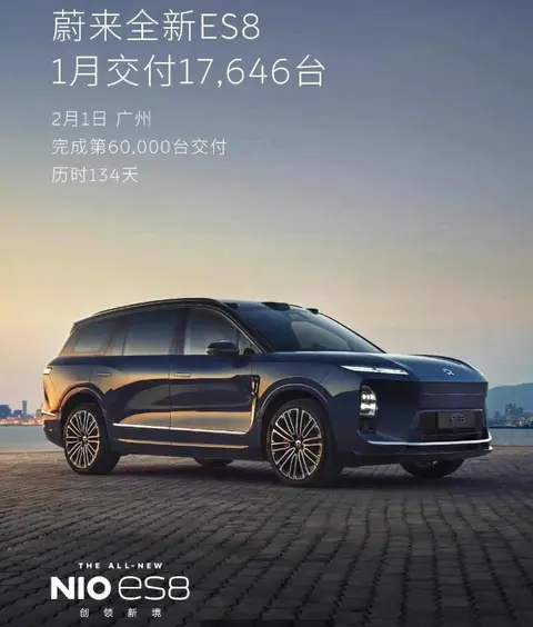 蔚来1月销量过山车：翻倍却腰斩，高端SUV撑场，子品牌掉队？